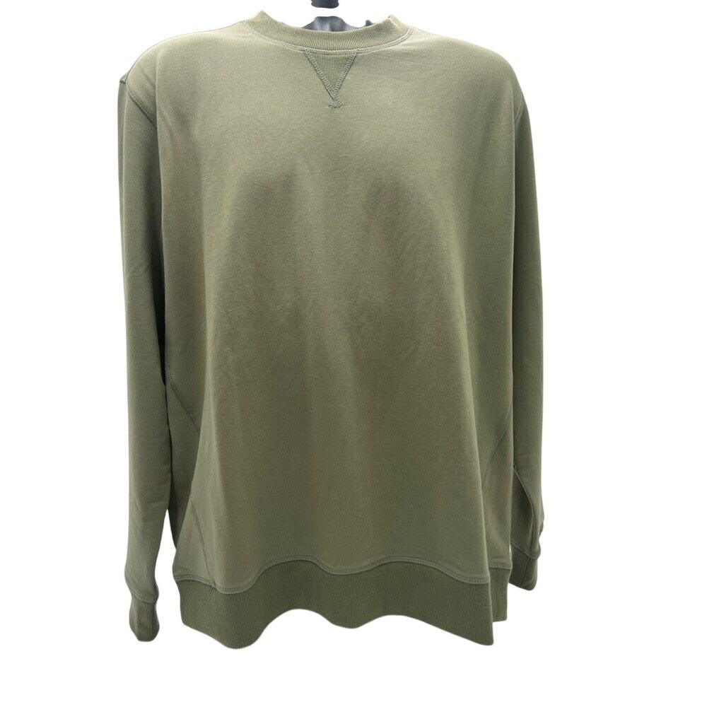 Old Ranch Brands Soren Pullover Deep Lichen Green Crewneck Mens Large D174136‎